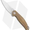 MKM Anso Goccia Liner Lock Flipper Knife Bronze Titanium (3.25" Satin)