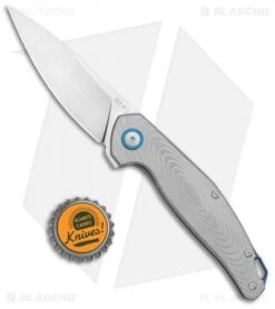 MKM Anso Goccia Liner Lock Flipper Knife Titanium (3.25" Satin) 7 MKM Anso Goccia Liner Lock Flipper Knife Titanium (3.25" Satin) -Blade Vault MKM Anso Goccia LL Ti Satin BHQ 124930 jr bottlecap
