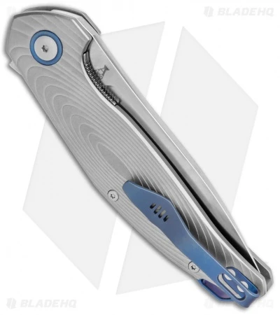 MKM Anso Goccia Liner Lock Flipper Knife Titanium (3.25" Satin) 3 MKM Anso Goccia Liner Lock Flipper Knife Titanium (3.25" Satin) - Image 3