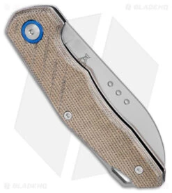 MKM Anso Root Slip Joint Knife Green Micarta (2.8" Satin) RT-GC -Blade Vault MKM Anso Root SJ Green Micarta Satin BHQ 179573 jr side