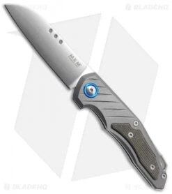 MKM Anso Root Slip Joint Knife Titanium/Green Micarta (2.8" Satin) RT-GCT