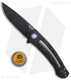 MKM Burnley Arvenis Frame Lock Flipper Knife Marble Carbon Fiber (3.35" Black) 7 MKM Burnley Arvenis Frame Lock Flipper Knife Marble Carbon Fiber (3.35" Black) -Blade Vault MKM Burnley Arvenis FL Marble CF Satin MK FX01 MCT BHQ 87977 jr bottlecap