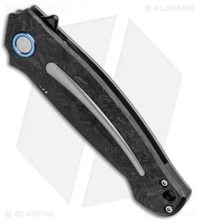 MKM Burnley Arvenis Frame Lock Flipper Knife Marble Carbon Fiber (3.35" Black) 2 MKM Burnley Arvenis Frame Lock Flipper Knife Marble Carbon Fiber (3.35" Black) - Image 2