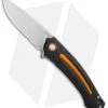 MKM Burnley Arvenis Liner Lock Flipper Knife Black G-10/Orange Al (3.35" Satin)