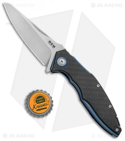 MKM Burnley Raut Liner Lock Flipper Knife Carbon Fiber (3.35" Satin) 4 MKM Burnley Raut Liner Lock Flipper Knife Carbon Fiber (3.35" Satin) - Image 4