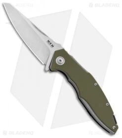 MKM Burnley Raut Liner Lock Flipper Knife Green G-10 (3.35" Satin)