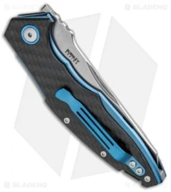 MKM Burnley Raut Liner Lock Front Flipper Knife Carbon Fiber (3.35" Satin) -Blade Vault MKM Burnley Raut LL Front Flipper CF MK VP01 CF BHQ 87995 jr side