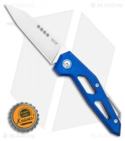 MKM Edge Slip Joint Knife Blue Aluminum (2.9" Satin) -Blade Vault MKM Edge Slip Joint Knife Blue Aluminum 2.87 Satin BHQ 121265 LS Bottlecap