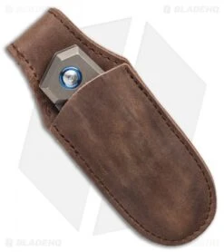 MKM Edge Slip Joint Knife Bronze Titanium (2.9" Satin) -Blade Vault MKM Edge Slip Joint Knife Bronze Titanium 2.87 Satin BHQ 121260 LS Sheath