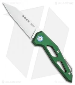 MKM Edge Slip Joint Knife Green Aluminum (2.9" Satin)