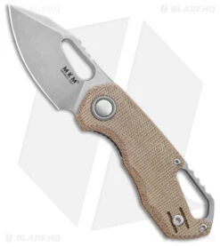 MKM Exclusive Isonzo Clip Point Liner Lock Knife Natural Micarta (2.25" SW)