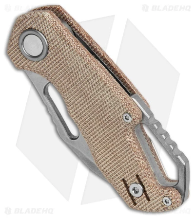 MKM Exclusive Isonzo Clip Point Liner Lock Knife Natural Micarta (2.25" SW) 2 MKM Exclusive Isonzo Clip Point Liner Lock Knife Natural Micarta (2.25" SW) - Image 2