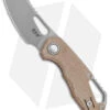 MKM Exclusive Isonzo Cleaver Liner Lock Knife Natural Micarta (2.25" Stonewash)