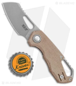 MKM Exclusive Isonzo Cleaver Liner Lock Knife Natural Micarta (2.25" Stonewash) 7 MKM Exclusive Isonzo Cleaver Liner Lock Knife Natural Micarta (2.25" Stonewash) -Blade Vault MKM Exclusive Isonzo Cleaver LL Natural Micarta BB SW BHQ 161597 jr bottlecap