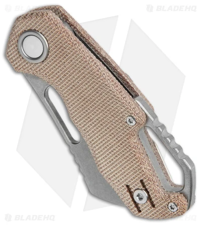 MKM Exclusive Isonzo Cleaver Liner Lock Knife Natural Micarta (2.25" Stonewash) 2 MKM Exclusive Isonzo Cleaver Liner Lock Knife Natural Micarta (2.25" Stonewash) - Image 2