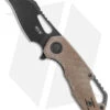 MKM Exclusive Isonzo Hawkbill Liner Lock Knife Natural Micarta (2.25" Black)