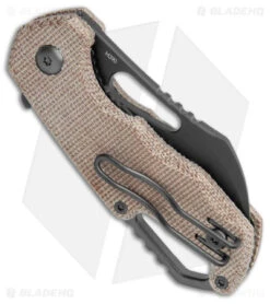 MKM Exclusive Isonzo Hawkbill Liner Lock Knife Natural Micarta (2.25" Black) 6 MKM Exclusive Isonzo Hawkbill Liner Lock Knife Natural Micarta (2.25" Black) -Blade Vault MKM Exclusive Isonzo Hawkbill LL Natural Micarta Black BHQ 161595 jr side