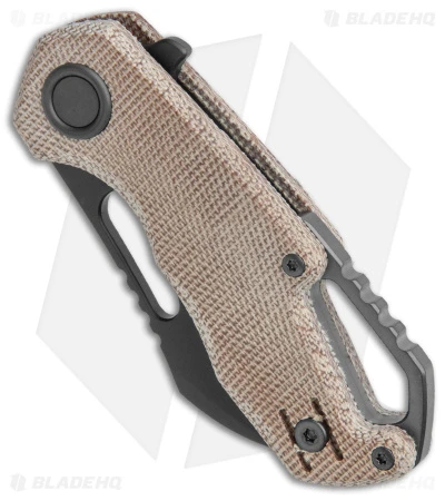 MKM Exclusive Isonzo Hawkbill Liner Lock Knife Natural Micarta (2.25" Black) 2 MKM Exclusive Isonzo Hawkbill Liner Lock Knife Natural Micarta (2.25" Black) - Image 2