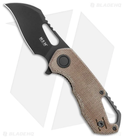 MKM Exclusive Isonzo Hawkbill Liner Lock Knife Natural Micarta (2.25" Black) 1 MKM Exclusive Isonzo Hawkbill Liner Lock Knife Natural Micarta (2.25" Black)