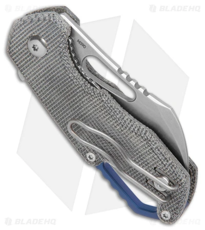 MKM Isonzo Hawkbill Liner Lock Knife Black Micarta (2.3" Stonewash) 3 MKM Isonzo Hawkbill Liner Lock Knife Black Micarta (2.3" Stonewash) - Image 3