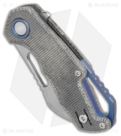 MKM Isonzo Hawkbill Liner Lock Knife Black Micarta (2.3" Stonewash) 2 MKM Isonzo Hawkbill Liner Lock Knife Black Micarta (2.3" Stonewash) - Image 2