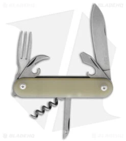 MKM Malga 6 7-in-1 Multi-Tool Slip Joint Knife Natural G-10