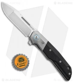 MKM Terzuola Clap Liner Lock Knife Black G-10/Ti Bolster (3" Satin) LS01-GT BK 7 MKM Terzuola Clap Liner Lock Knife Black G-10/Ti Bolster (3" Satin) LS01-GT BK -Blade Vault MKM Terzula Clap LL Black G 10 Ti Bolster Satin MK LS01 GT BK BHQ 87981 jr bottlecap