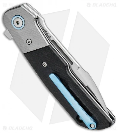 MKM Terzuola Clap Liner Lock Knife Black G-10/Ti Bolster (3" Satin) LS01-GT BK 3 MKM Terzuola Clap Liner Lock Knife Black G-10/Ti Bolster (3" Satin) LS01-GT BK - Image 3