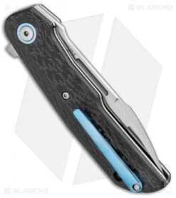 MKM Terzuola Clap Liner Lock Knife Carbon Fiber (3" Satin) LS01-C -Blade Vault MKM Terzula Clap LL CF Satin MK LS01 C BHQ 87980 jr side