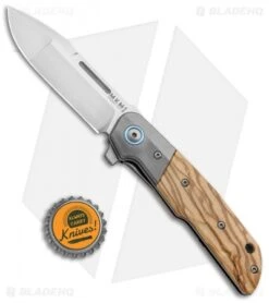 MKM Terzuola Clap Liner Lock Knife Olive Wood/Ti Bolster (3" Satin) LS01-OT 7 MKM Terzuola Clap Liner Lock Knife Olive Wood/Ti Bolster (3" Satin) LS01-OT -Blade Vault MKM Terzula Clap LL Olive Wood Ti Bolster Satin MK LS01 OT BHQ 87984 jr bottlecap