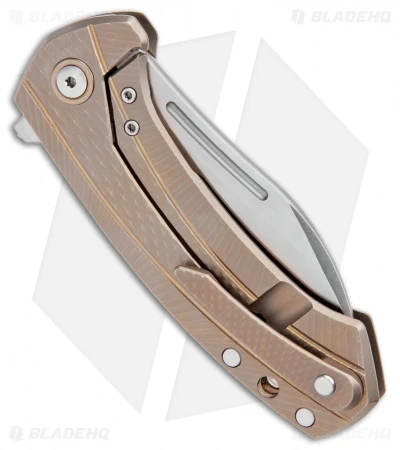 MKM Voxnaes Colvera Frame Lock Knife Bronze Ti (2.91" Stonewash) 3 MKM Voxnaes Colvera Frame Lock Knife Bronze Ti (2.91" Stonewash) - Image 3