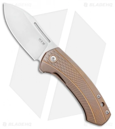MKM Voxnaes Colvera Frame Lock Knife Bronze Ti (2.91" Stonewash) 1 MKM Voxnaes Colvera Frame Lock Knife Bronze Ti (2.91" Stonewash)