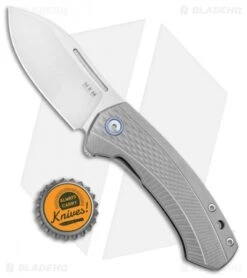 MKM Voxnaes Colvera Frame Lock Knife Gray Ti (2.91" Stonewash) -Blade Vault MKM Voxnaes Colvera FL Ti SW LS02 T BHQ 100498 jr bottlecap