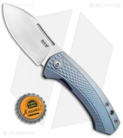 MKM Voxnaes Colvera Frame Lock Knife Blue Ti (2.91" Satin) -Blade Vault MKM Voxnaes Colvera Frame Lock Knife Blue Ti Satin BHQ 137455 td size