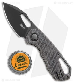 MKM Voxnaes Isonzo Clip Point Liner Lock Knife Black Micarta (2.25" Black) 7 MKM Voxnaes Isonzo Clip Point Liner Lock Knife Black Micarta (2.25" Black) -Blade Vault MKM Voxnaes Isonzo CP LL Black MIcarta Black BHQ 175400 jr bottlecap