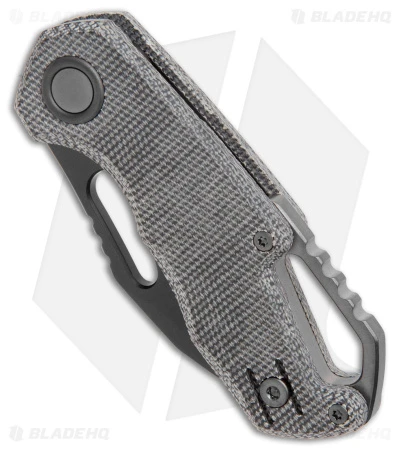 MKM Voxnaes Isonzo Clip Point Liner Lock Knife Black Micarta (2.25" Black) 2 MKM Voxnaes Isonzo Clip Point Liner Lock Knife Black Micarta (2.25" Black) - Image 2