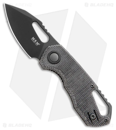 MKM Voxnaes Isonzo Clip Point Liner Lock Knife Black Micarta (2.25" Black) 1 MKM Voxnaes Isonzo Clip Point Liner Lock Knife Black Micarta (2.25" Black)