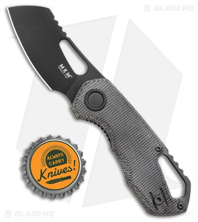 MKM Voxnaes Isonzo Cleaver Liner Lock Knife Black Micarta (2.25" Black) 4 MKM Voxnaes Isonzo Cleaver Liner Lock Knife Black Micarta (2.25" Black) - Image 4