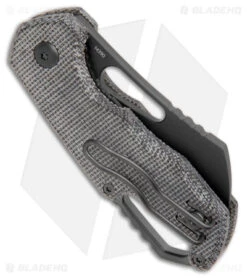 MKM Voxnaes Isonzo Cleaver Liner Lock Knife Black Micarta (2.25" Black) 6 MKM Voxnaes Isonzo Cleaver Liner Lock Knife Black Micarta (2.25" Black) -Blade Vault MKM Voxnaes Isonzo Cleaver LL Black Micarta Black BHQ 175458 jr side