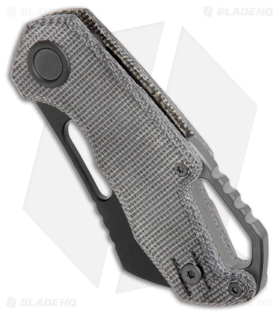 MKM Voxnaes Isonzo Cleaver Liner Lock Knife Black Micarta (2.25" Black) 2 MKM Voxnaes Isonzo Cleaver Liner Lock Knife Black Micarta (2.25" Black) - Image 2