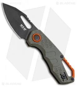 MKM Voxnaes Isonzo Clip Point Liner Lock Knife Green FRN (2.25" Black)