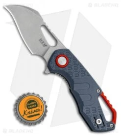 MKM Voxnaes Isonzo Hawkbill Liner Lock Knife Gray FRN (2.25" Stonewash) -Blade Vault MKM Voxnaes Isonzo Hawkbill LL Gray FRN SW BHQ 111202 jr bottlecap