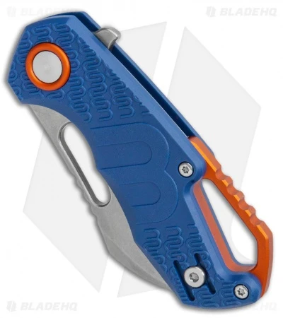 MKM Voxnaes Isonzo Hawkbill Liner Lock Knife Blue FRN (2.25" Stonewash) 2 MKM Voxnaes Isonzo Hawkbill Liner Lock Knife Blue FRN (2.25" Stonewash) - Image 2