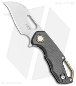 MKM Voxnaes Isonzo Hawkbill Liner Lock Knife Carbon Fiber (2.25" Stonewash)