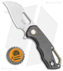 MKM Voxnaes Isonzo Hawkbill Liner Lock Knife Carbon Fiber (2.25" Stonewash) -Blade Vault MKM Voxnaes Isonzo Hawkbill Liner Lock Knife Carbon Fiber 2.25in Stonewash FX03 1C BHQ 113969 LS Bottlecap