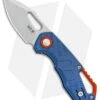 MKM Voxnaes Isonzo Clip Point Liner Lock Knife Blue FRN (2.25" Stonewash)