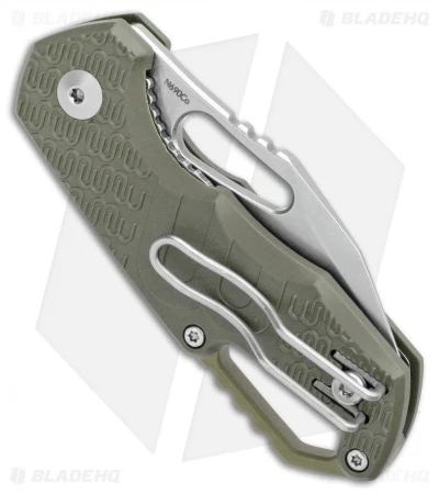 MKM Voxnaes Isonzo Clip Point Liner Lock Knife Green FRN (2.25" Stonewash) 3 MKM Voxnaes Isonzo Clip Point Liner Lock Knife Green FRN (2.25" Stonewash) - Image 3