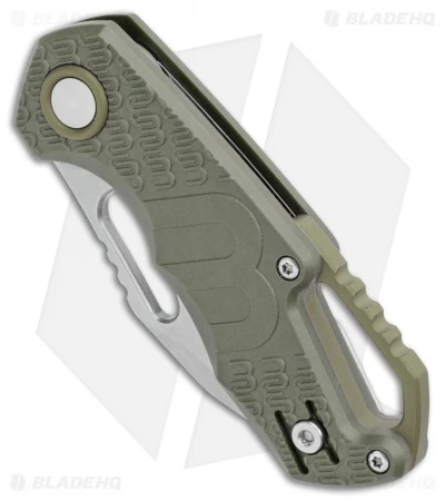 MKM Voxnaes Isonzo Clip Point Liner Lock Knife Green FRN (2.25" Stonewash) 2 MKM Voxnaes Isonzo Clip Point Liner Lock Knife Green FRN (2.25" Stonewash) - Image 2