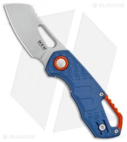 MKM Voxnaes Isonzo Sheepsfoot Liner Lock Knife Blue FRN (2.25" Stonewash)