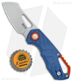 MKM Voxnaes Isonzo Sheepsfoot Liner Lock Knife Blue FRN (2.25" Stonewash) -Blade Vault MKM Voxnaes Isonzo Sheepsfoot LL Blue FRN SW BHQ 100491 jr bottlecap
